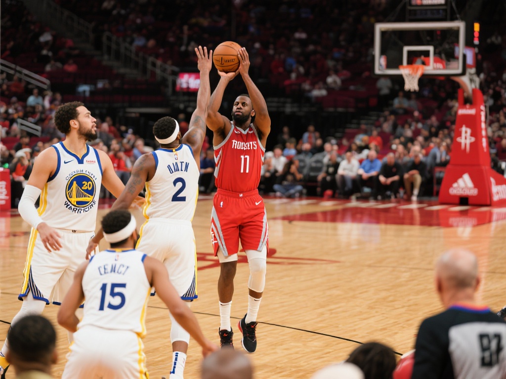 对比勇士，火箭则显得挣扎。从战术层面分析